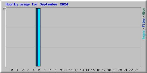 Hourly usage for September 2024