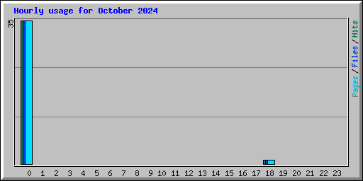 Hourly usage for October 2024